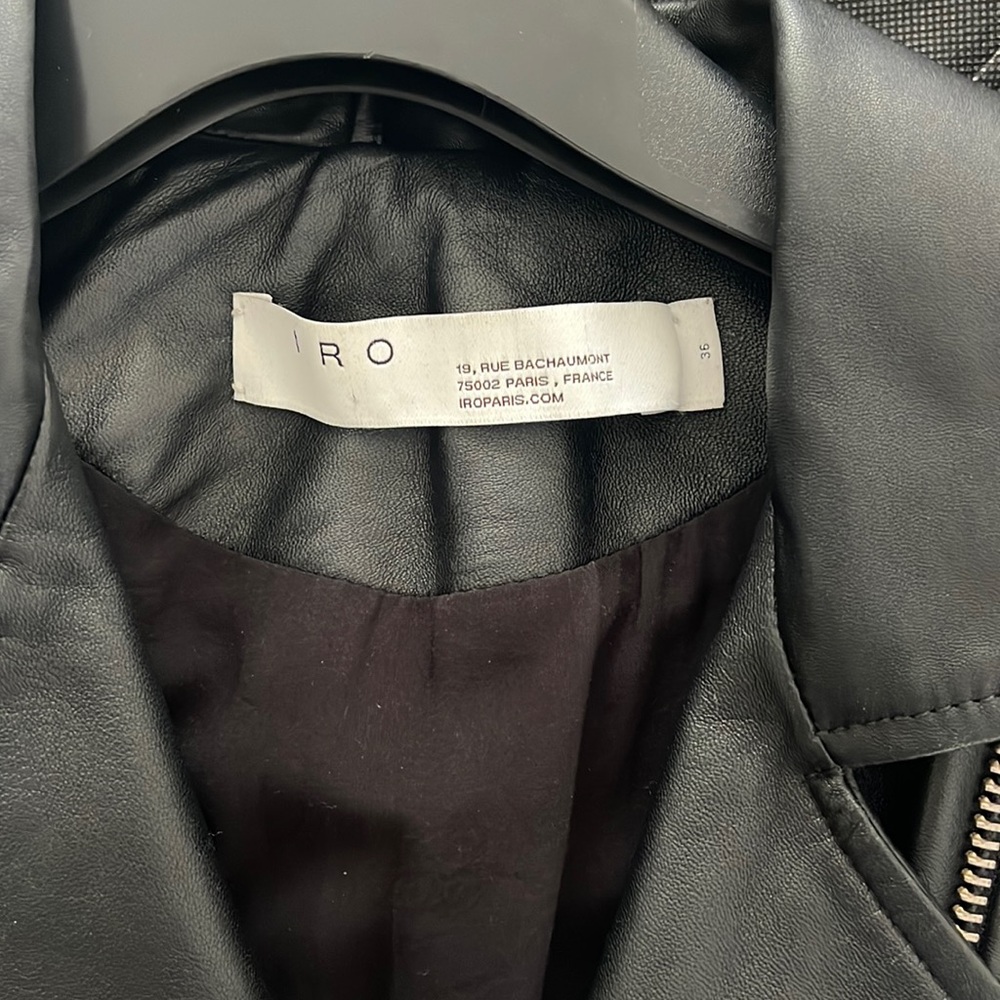 Iro leather jacket 36